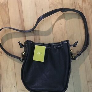Black Leather Shoulder Bag